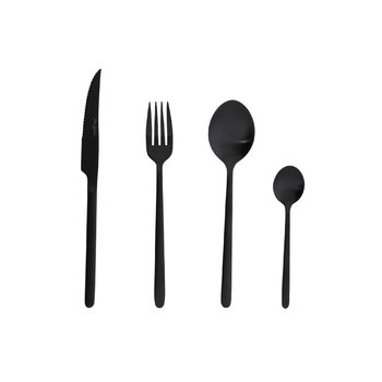 Jean Dubost couverts de table noirs ANURADHA BLACK