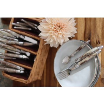 Couverts de table Jean Dubost Laguiole façon corne flammée made in France