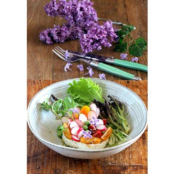 Couverts de table Jean Dubost Laguiole coloris fruités, credit photo bistro de jenna
