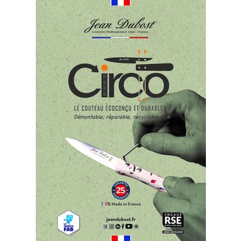 Couteau Circo Jean Dubost, écoconcu et durable