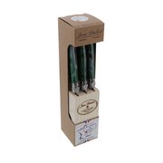Bloc couteaux steak Jean Dubost Laguiole vert malachite, made in France