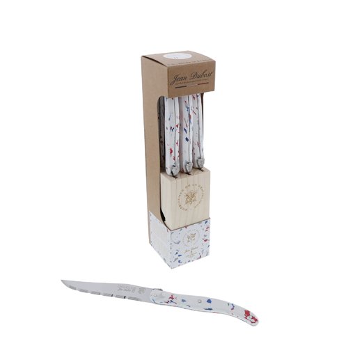 Bloc 6 couteaux steak Jean Dubost Laguiole Sense collection Elysee