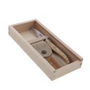 Le Poche Jean Dubost Laguiole manche bouleau de Norvege, etui en lin francais upcycle