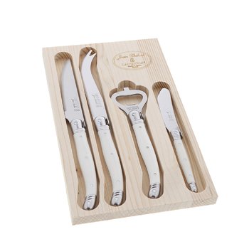 Coffret brunch Jean Dubost Laguiole ABS blanc made in France