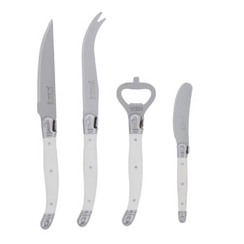 Jean Dubost Laguiole set brunch ABS blanc fabrique en France